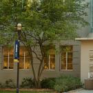 The exterior of the UC Davis Library study room.