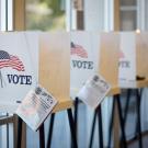 Photo: Voting booths.