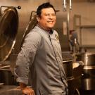 Man in kitchen