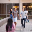 Students Walking Near the UC Davis Law School