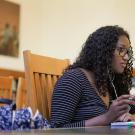 Students photographed studying in Sheilds Library on September 22, 2022.