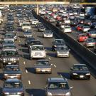 traffic jam in Los Angeles in early 2000s