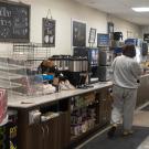 Coffee counter at Memorial Union market