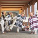 Dancers in folklorico costumes who will perform at UC Davis Mondavi Center