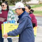 Man drops off box of donations