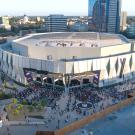 Aerial photo of the Golden 1 Center 