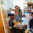 Student moves into dorm