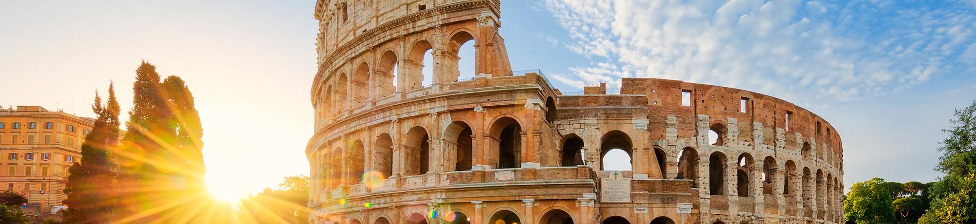 A view of the Roman Coliseum