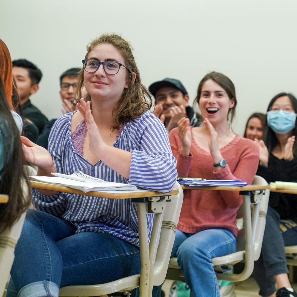 students in a classroom enjoying a lecture