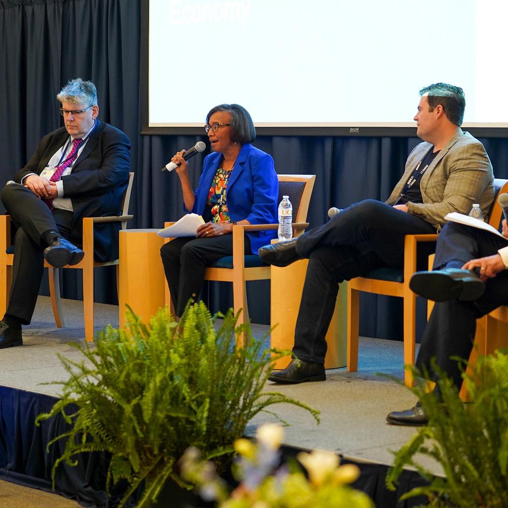 Deans participate in panel on "The future of sustainability"