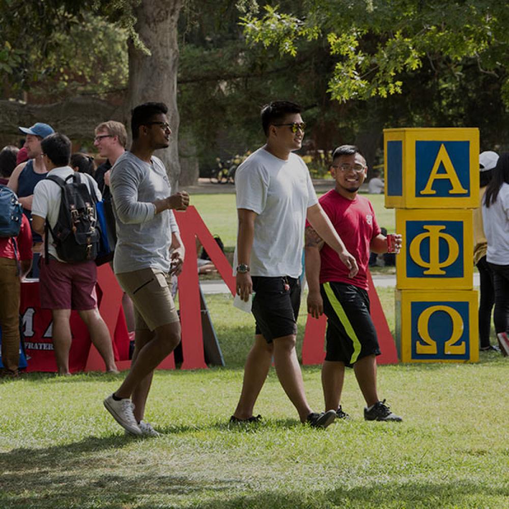 students at greek week 