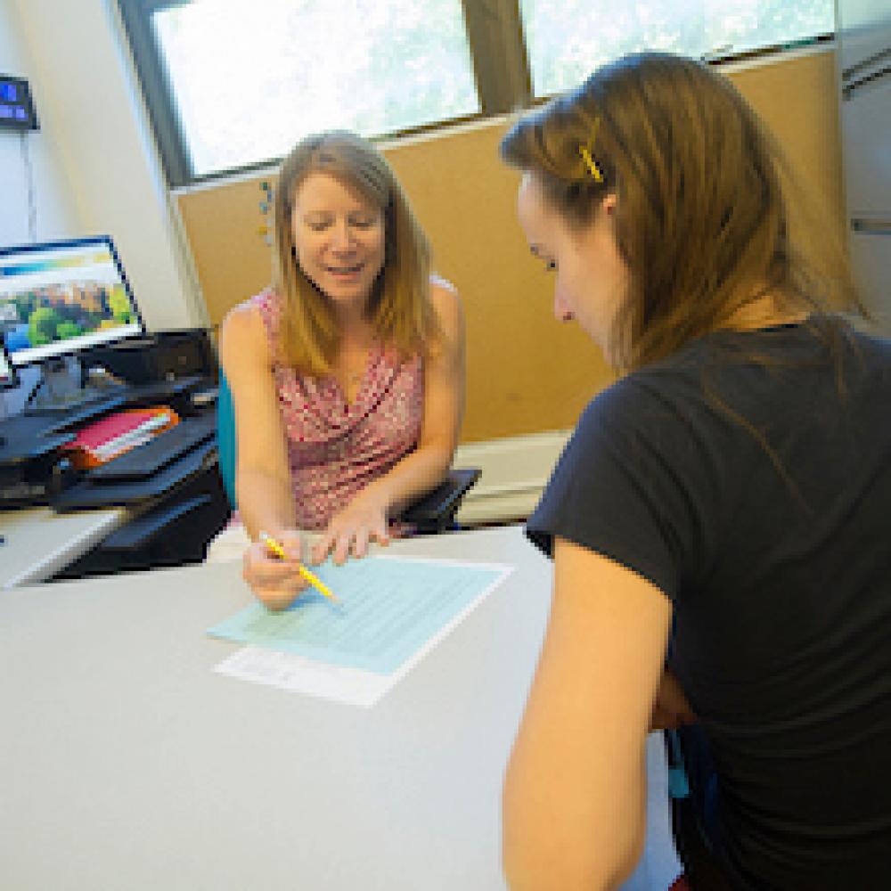 New student advising at UC Davis. 