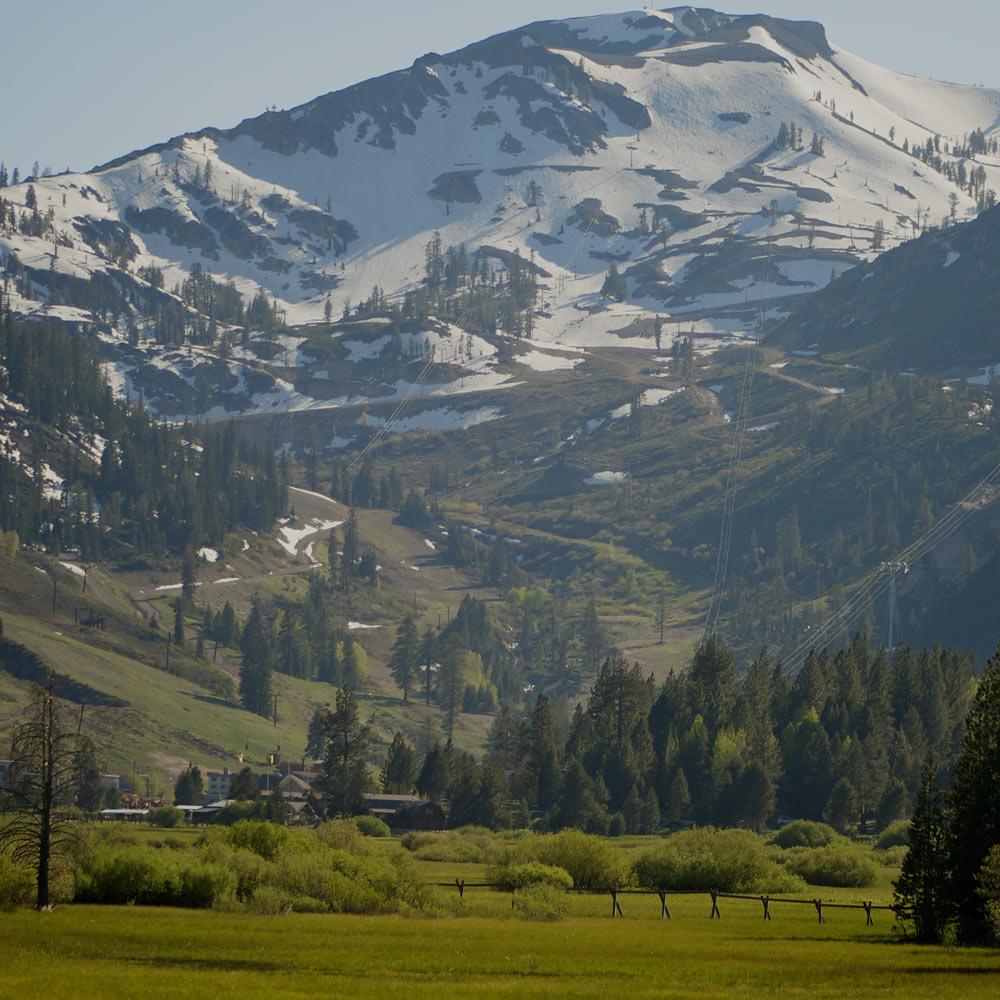 A view of Pallisades Resort in North Lake Tahoe