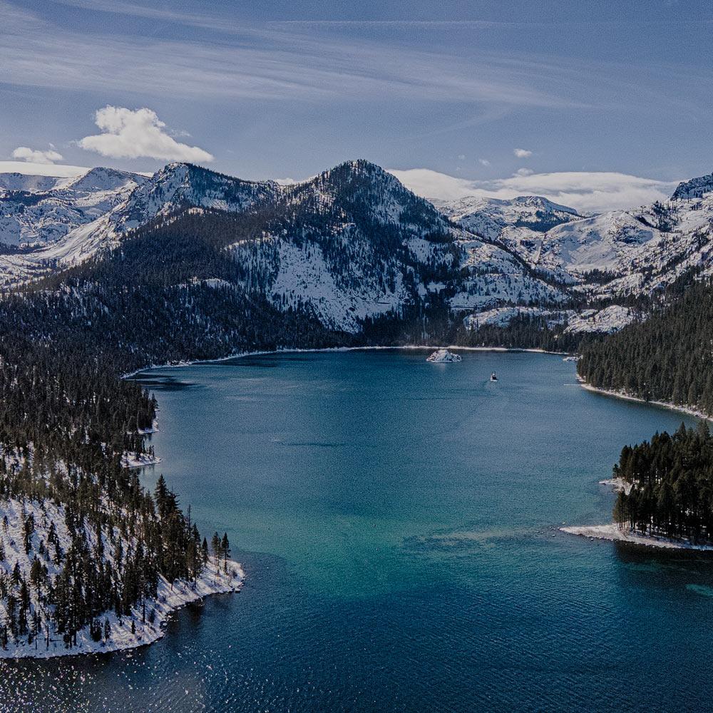 Emerald Bay in southwest Lake Tahoe