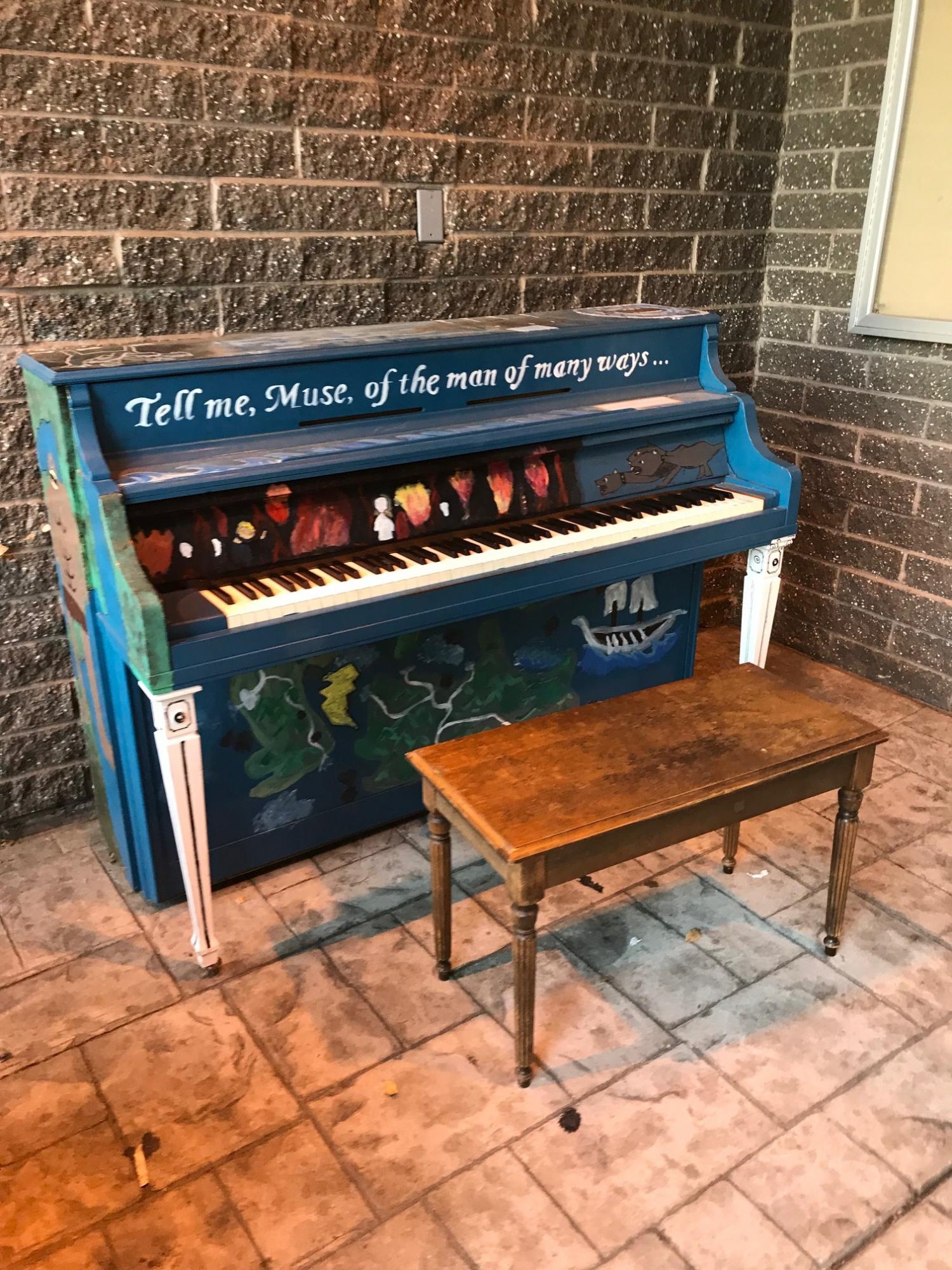 Piano at library