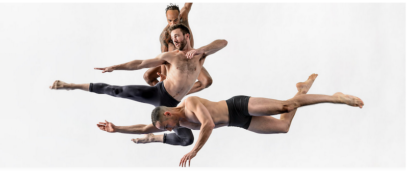 Members of the company dancing on stage.