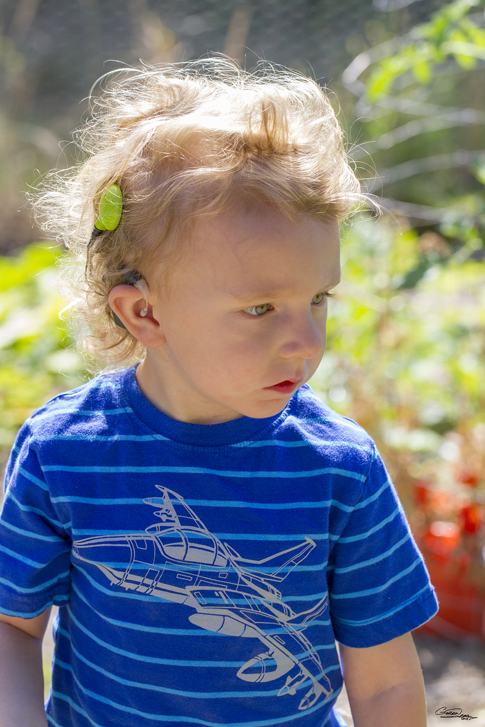 Child with cochlear implant